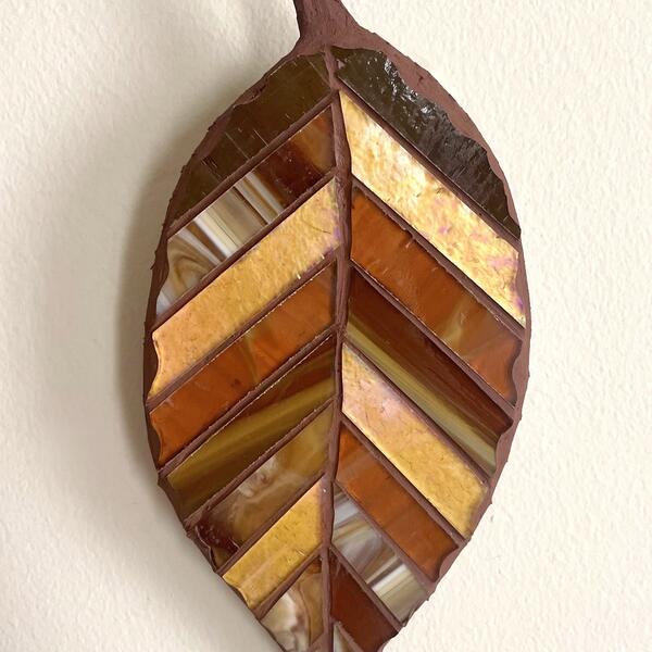 Fall Leaf Glass Mosaic Adults Only