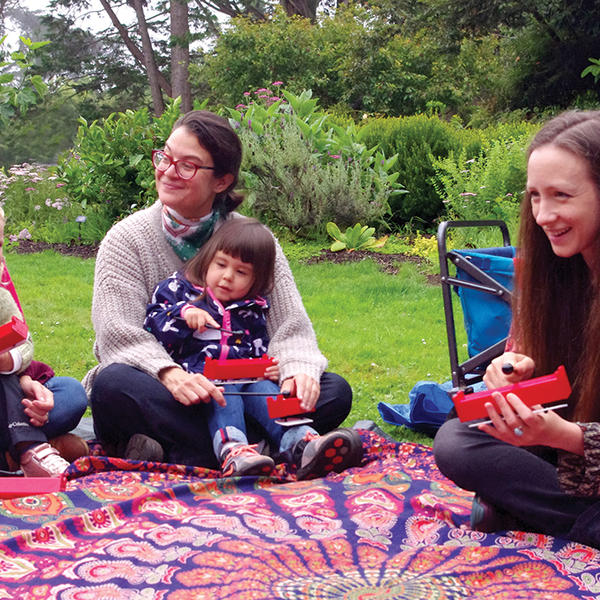 Outdoor Music Class for Young Children and Caregivers