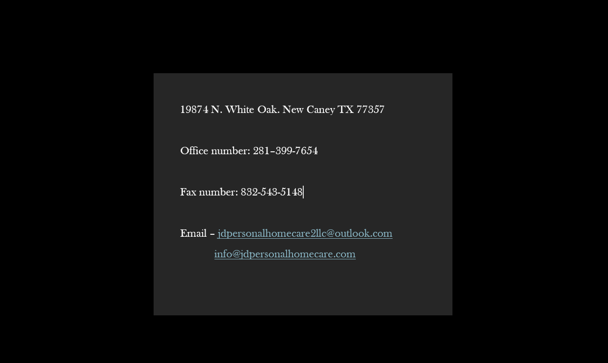 J & D Personal Home Care's Photo